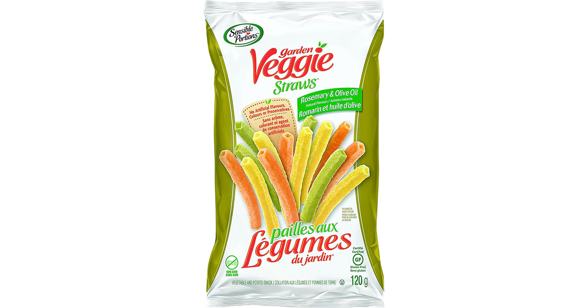 Amazon：Sensible Portions Garden Veggie Straws (120g, 12 Count)只卖$23.64